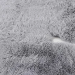 Milliotandco Teddy Faux Fur Rug (Grey)