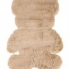 Milliotandco Teddy Faux Fur Rug (Brown) The Home Edit