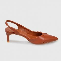 Milliotandco Shoes Earth Edit Davinia Pointed Toe Heels (Cinnamon)