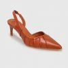 Milliotandco Shoes Earth Edit Davinia Pointed Toe Heels (Cinnamon)