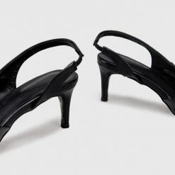 Milliotandco Earth Edit Davinia Pointed Toe Heels (Black)