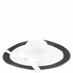Milliot & Co Presley Straw Hat (White) Accessories