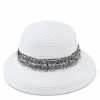 Milliot & Co Accessories Iris Straw Hat (White)