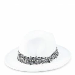 Milliot & Co Accessories Madeleine Fedora (White)