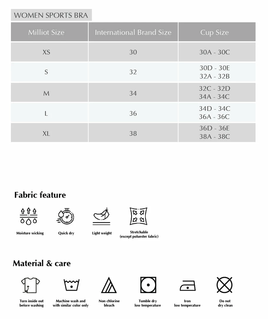 Milliotandco Aaliyah Women Sports Bra (Pink) Activewear