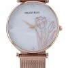 Milliotandco Aria Rose Gold Mesh Strap Watch (Salmon) Accessories