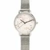 Milliotandco Aurelia Silver Mesh Strap Watch (Silver) Accessories