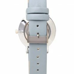 Milliotandco Candy Silver Leather Strap Watch (Steel Blue) Accessories
