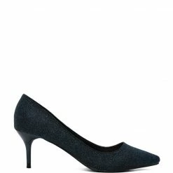 Milliotandco Carriage Pointed Toe Heels (Midnight Blue)