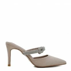 Milliotandco Cassidy Pointed Toe Heels (Beige)
