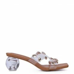 Milliotandco Cearra Open Toe Heels (Brown) Shoes