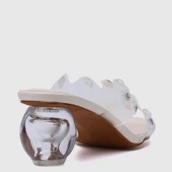Milliotandco Cearra Open Toe Heels (White) Shoes