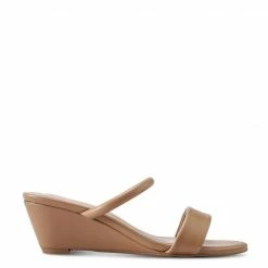 Milliotandco Daring Open Toe Wedges (Brown) Shoes