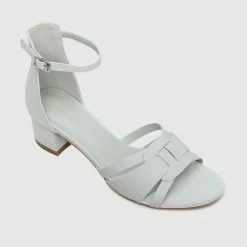 Milliotandco Shoes Denice Open Toe Heels (Light Green)