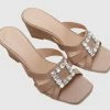 Milliotandco Dindraine Open Toe Wedges (Beige)