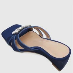 Milliotandco Dindraine Open Toe Wedges (Navy)