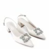 Milliotandco Doretta Pointed Toe Heels (White) Shoes