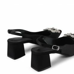 Milliotandco Doretta Pointed Toe Heels (Black)