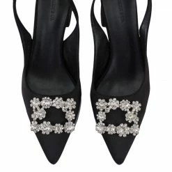 Milliotandco Doretta Pointed Toe Heels (Black)