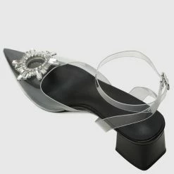 Milliotandco Shoes Fancy Dinner Pointed Toe Heels (Black)