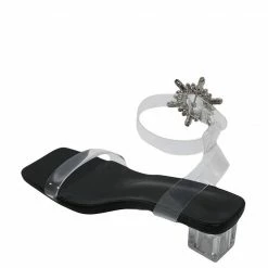 Milliotandco Fancy Gala Open Toe Heels (Black)