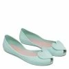 Milliot & Co Full Of Love Rounded Toe Jelly Ballerina Flats (Light Green) Shoes