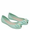 Milliot & Co Shoes Gelato Rounded Toe Jelly Ballerina Flats (Light Green)