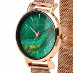 Milliotandco Holly Rose Gold Mesh Strap Watch (Salmon)