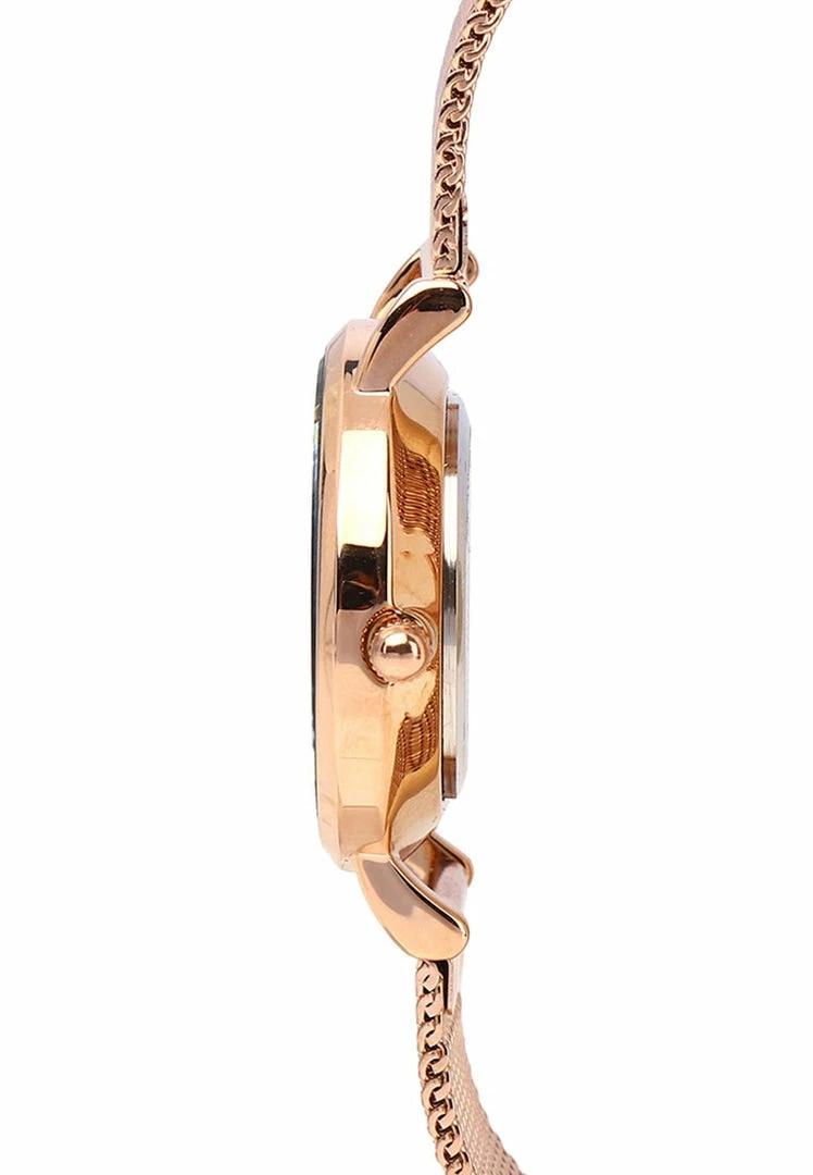 Milliotandco Holly Rose Gold Mesh Strap Watch (Salmon)