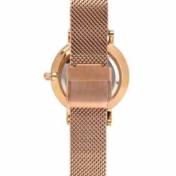 Milliotandco Holly Rose Gold Mesh Strap Watch (Salmon)