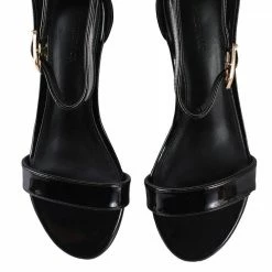 Milliotandco Shoes Independent Open Toe Wedges (Black)