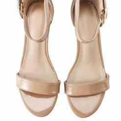 Milliotandco Independent Open Toe Wedges (Brown) Shoes