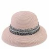 Milliot & Co Accessories Iris Straw Hat (Pink)