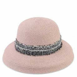 Milliot & Co Accessories Iris Straw Hat (Pink)
