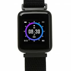 Milliotandco Jasper Woven Nylon Strap Smart Watch (Black)