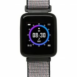 Milliotandco Jasper Woven Nylon Strap Smart Watch (Medium Blue)