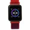 Milliotandco Jasper Woven Nylon Strap Smart Watch (Red)