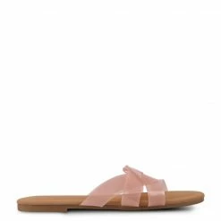 Milliotandco Juliette Rounded Toe Flat Sandals (Pink) Shoes