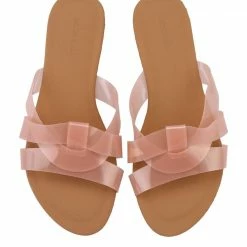 Milliotandco Juliette Rounded Toe Flat Sandals (Pink) Shoes