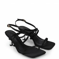 Milliotandco Kandace Toe Ring Heels (Black)