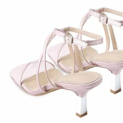 Milliotandco Kandace Toe Ring Heels (Pink) Shoes