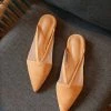 Milliotandco Keitha Pointed Toe Slip On Flats (Nude) Shoes