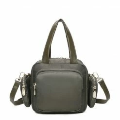 Milliotandco Laurie Top Handle Bag (Dark Green) Bags