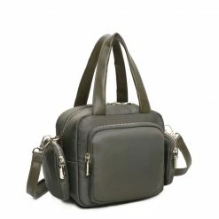 Milliotandco Laurie Top Handle Bag (Dark Green) Bags