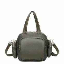 Milliotandco Laurie Top Handle Bag (Dark Green) Bags