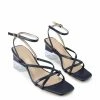 Milliotandco Lynda Open Toe Heels (Navy)
