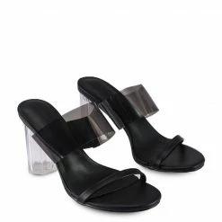 Milliotandco Lys Open Toe Heels (Black)