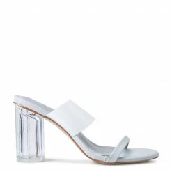 Milliotandco Shoes Lys Open Toe Heels (Light Blue)