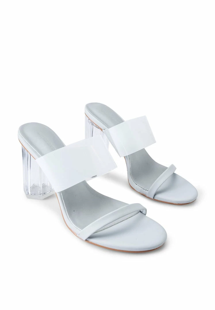 Milliotandco Shoes Lys Open Toe Heels (Light Blue)