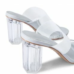 Milliotandco Shoes Lys Open Toe Heels (Light Blue)